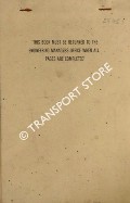 Vehicle Defect Advice Note - Form S 810 by Wilts & Dorset Bus Co. Ltd.
